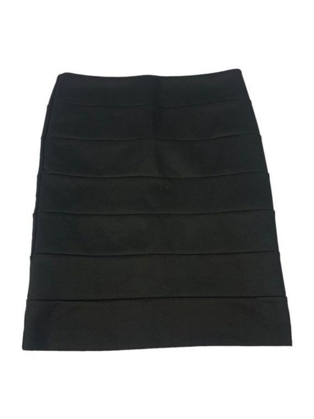 Aqua Womens Black Bandage Pencil Skirt Size S Polyester Spandex Stretch Slimming